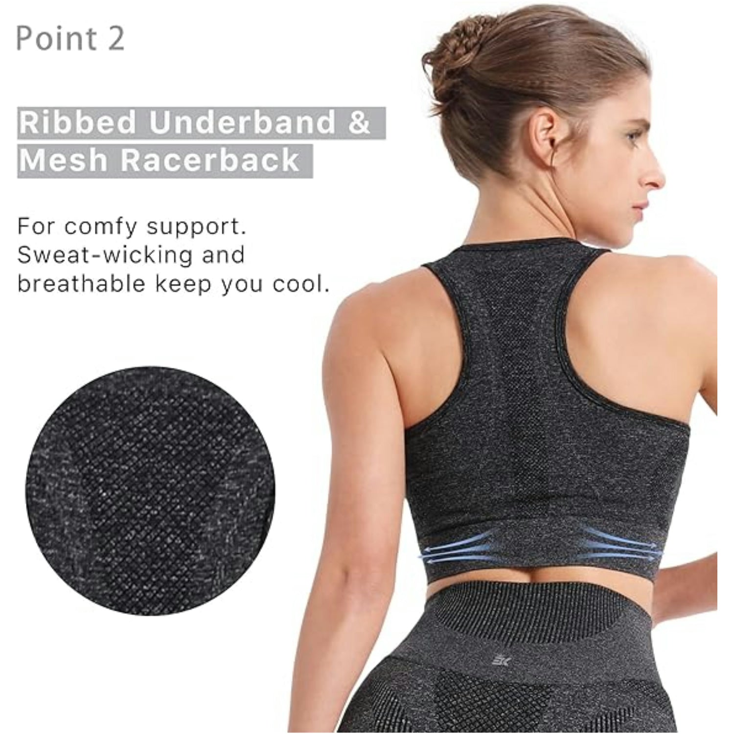 Wirefree Seamless Padded  Sports Bras